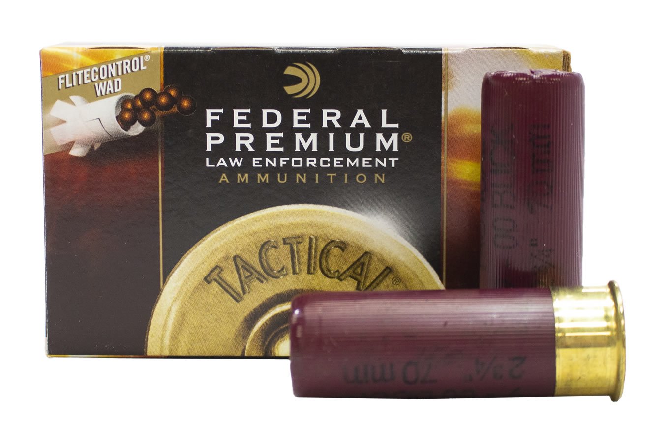 FEDERAL AMMUNITION 12 Gauge 2-3/4 in 9 Pellet 00 Buckshot Police Trade Ammo 5/Box